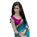 Triveni Glamorous Blue Colored Border Worked Jacquard Georgette Saree